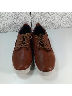 Ashford Hayes Lounge Cognac Lace Up Oxfords Casual Dress Shoes Boy's Size 5